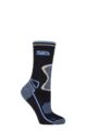 Women's 1 Pair Storm Bloc with BlueGuard Craglin Wool Hiking Socks - Navy / Blue