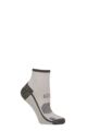 Women's 1 Pair Storm Bloc with BlueGuard Skelton Cotton Ankle High Hiking Socks - Stone / Charcoal