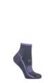 Women's 1 Pair Storm Bloc with BlueGuard Skelton Cotton Ankle High Hiking Socks - Lilac / Purple
