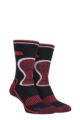 Mens 2 Pair Storm Bloc with BlueGuard Wool Blend Socks - Black