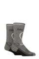 Mens 2 Pair Storm Bloc with BlueGuard Wool Blend Socks - Stone / Charcoal
