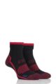 Mens 2 Pair Storm Bloc with BlueGuard Ankle High Walking Socks - Black