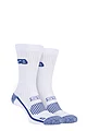 Mens 2 Pair Storm Bloc with BlueGuard Sports Crew Socks - White