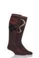 Mens 1 Pair Storm Bloc with BlueGuard Long Cotton Country Socks - Brown