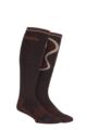 Mens 1 Pair Storm Bloc with BlueGuard Long Wool Blend Country Socks - Brown