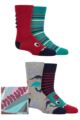 Babies and Kids 4 Pair Thought Deano Bamboo Dinosaur Gift Boxed Socks - Multi Kids