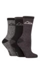 Women's 3 Pair Storm Bloc Cotton Marl Boot Socks - Black / Charcoal