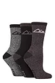 Women's 3 Pair Storm Bloc Cotton Marl Boot Socks - Black / Charcoal