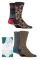 Mens 4 Pair Thought Glenn Classic Bamboo and Organic Cotton Gift Boxed Socks - Assorted
