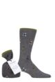 Mens 1 Pair Thought Heck Athlete Bamboo and Organic Cotton Gift Bagged Socks - Grey