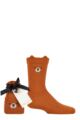 Mens 1 Pair Thought Tanner Bamboo Animal Gift Bag Socks - Harvest Orange