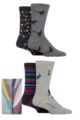 Mens 4 Pair Thought Dean Birds Bamboo Gift Boxed Socks - Multi