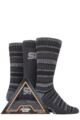 Mens 3 Pair Storm Bloc Triangle Gift Boxed Socks - Black