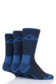 Mens 3 Pair Mens Storm Bloc Luxury Boot Socks - Navy / Blue