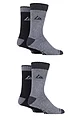 Mens 4 Pair Storm Bloc Performance Boot Socks - Black  /  Charcoal  /  Grey
