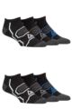 Mens 6 Pair Storm Bloc Performance Trainer Socks - Black