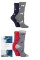 Ladies 4 Pair Thought Tillie Animal Organic Cotton Gift Boxed Socks - Assorted