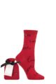 Ladies 1 Pair Thought Gift Bagged Love Organic Cotton Socks - Red