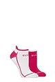 Women's 2 Pair Elle Sports Cotton Cushioned Trainer Socks - Hot Pink