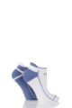 Ladies 2 Pair Elle Sports Cotton Cushioned Trainer Socks - Peace Blue