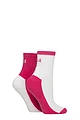 Women's 2 Pair Elle Sports Cushioned Ankle Socks - Hot Pink