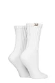 Women's 2 Pair Elle Cotton Slouch Sports Socks - White