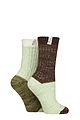 Women's 2 Pair Elle Chunky Ribbed Boot Socks - Forager