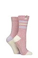 Women's 2 Pair Elle Soft Ribbed Boot Socks - Soft Pastel
