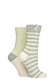 Women's 2 Pair Elle Soft Ribbed Boot Socks - Light Pine