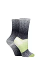 Women's 2 Pair Elle Space Dye Ribbed Boot Socks - Blue Aura