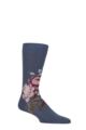 Mens 1 Pair Pantherella x Sanderson Hykenham Egyptian Cotton Socks - Inkwood