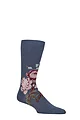 Mens 1 Pair Pantherella x Sanderson Hykenham Egyptian Cotton Socks - Inkwood