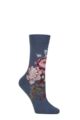 Women's 1 Pair Pantherella x Sanderson Hykenham Egyptian Cotton Socks - Inkwood