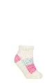Women's 1 Pair Elle Sherpa Lined Slipper Socks - Cream