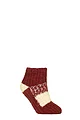 Women's 1 Pair Elle Sherpa Lined Slipper Socks - Cinnamon
