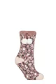 Women's 1 Pair Elle Sherpa Lined Socks with Grip - Pink