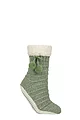 Women's 1 Pair Elle Chenille Slipper Socks with Moccasin Sole - Forager