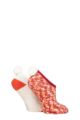 Ladies 2 Pair Elle Cosy Mary Jane Socks - Rust