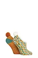 Women's 2 Pair Elle Cosy Mary Jane Socks - Marmalade