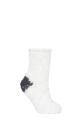 Women's 1 Pair Elle Soft Hand Knitted Slipper Socks - Moon Glow