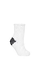 Women's 1 Pair Elle Soft Hand Knitted Slipper Socks - Moon Glow