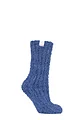 Women's 1 Pair Elle Feather Slipper Socks - Midnight