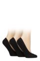 Women's 3 Pair Elle Tootsie Shoe Liners - Black