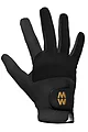 Mens and Women's 1 Pair MacWet Short Mesh Sports Gloves - Black