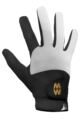 Mens and Women's 1 Pair MacWet Short Mesh Sports Gloves - Black / White