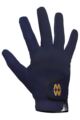 Mens and Women's 1 Pair MacWet Short Mesh Sports Gloves - Navy