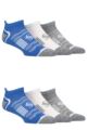 Mens 6 Pair SOCKSHOP Performance Sport Tech Half Cushioned Trainer Socks - Mix