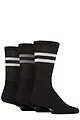 Mens 3 Pair SOCKSHOP Performance Leisure Socks - Black