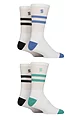 Mens 4 Pair SOCKSHOP Sport Performance Crew Socks - White