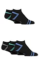 Mens 5 Pair SOCKSHOP Sport Performance Trainer Socks - Black